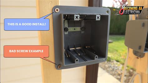 double gang electrical box installation